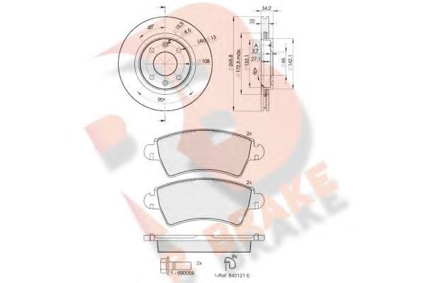 R BRAKE 3R15254750