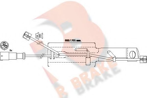 R BRAKE 610432RB