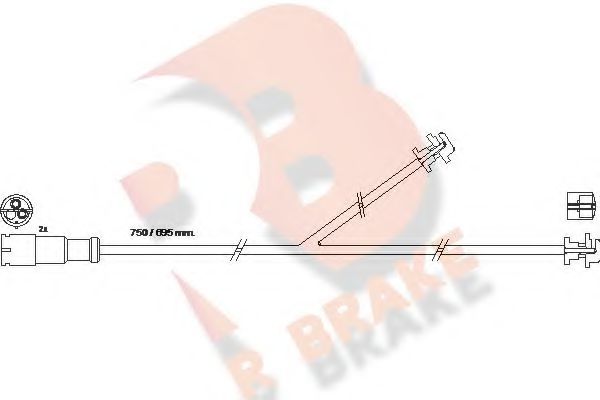 R BRAKE 610435RB