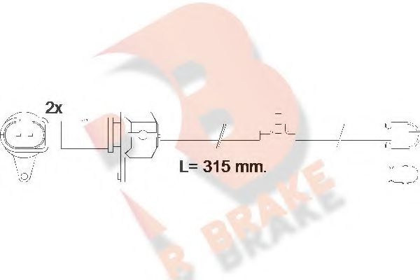 R BRAKE 610569RB