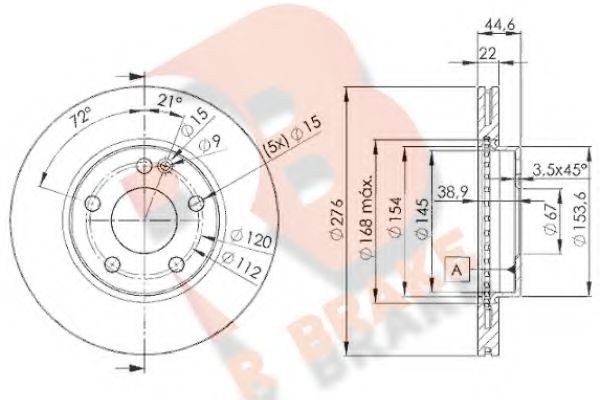 R BRAKE 78RBD20111