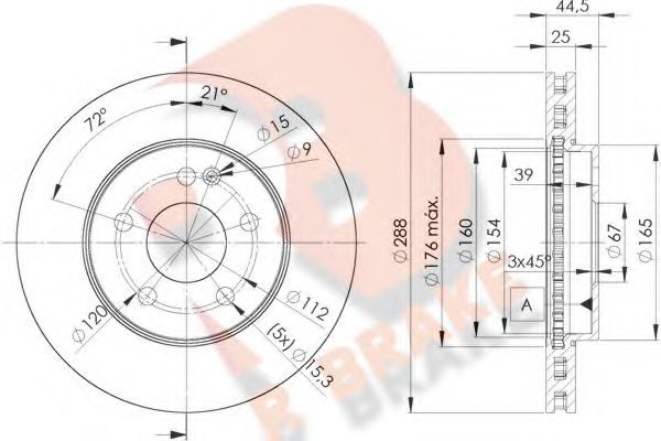 R BRAKE 78RBD20117