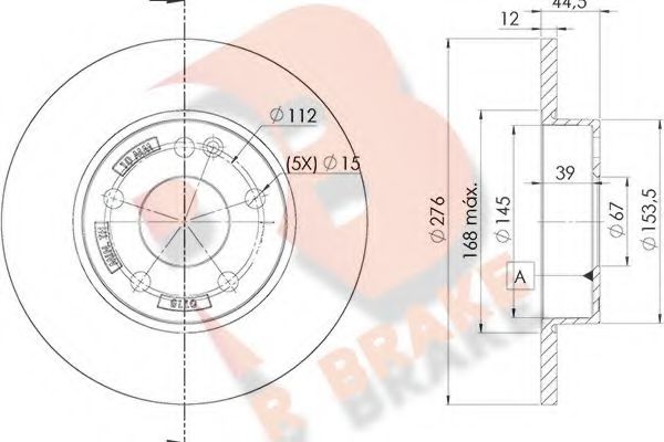 R BRAKE 78RBD20118