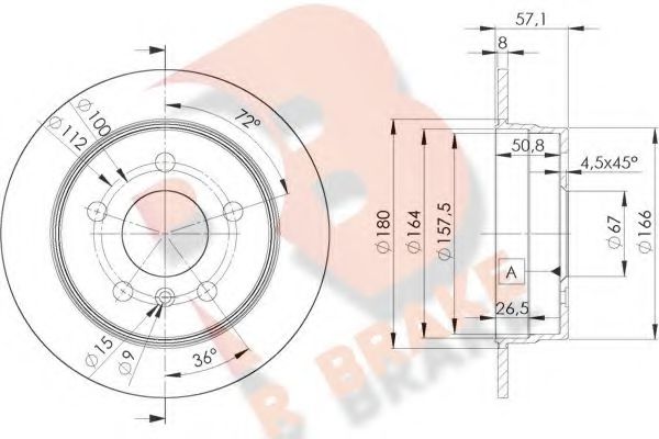 R BRAKE 78RBD20119