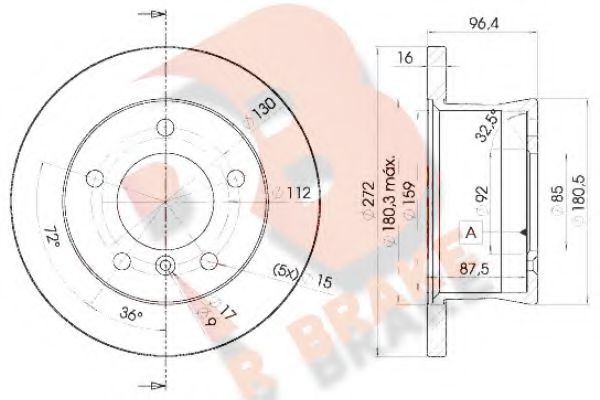 R BRAKE 78RBD10183