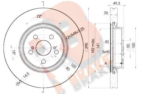 R BRAKE 78RBD20505