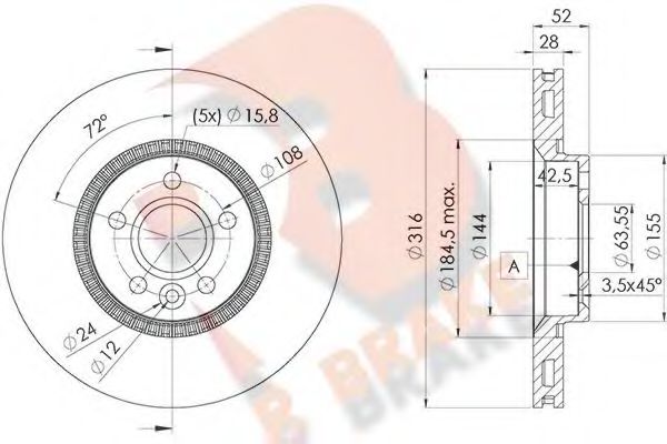 R BRAKE 78RBD21181