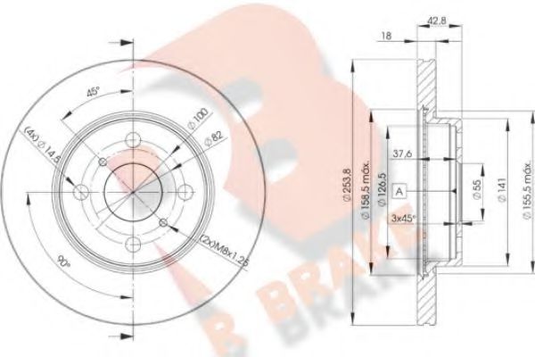 R BRAKE 78RBD21608