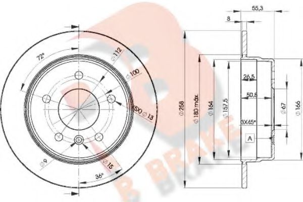 R BRAKE 78RBD22113