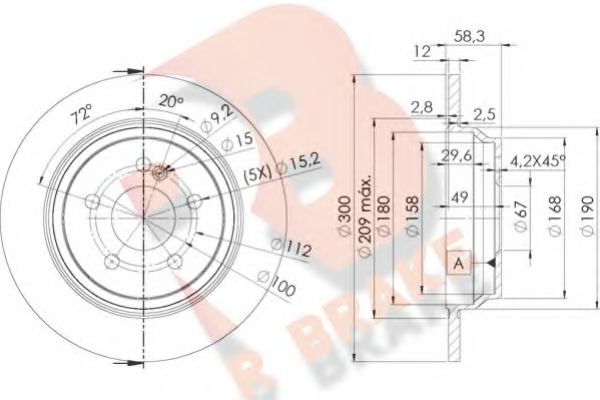 R BRAKE 78RBD12591