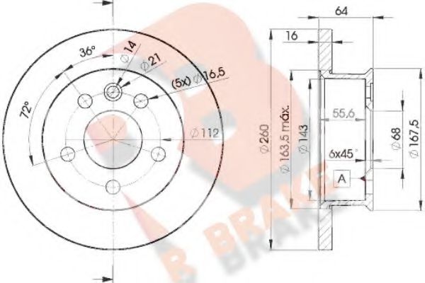 R BRAKE 78RBD23013