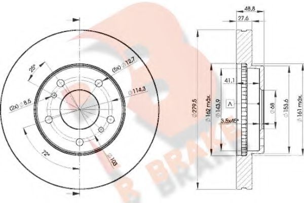 R BRAKE 78RBD24103