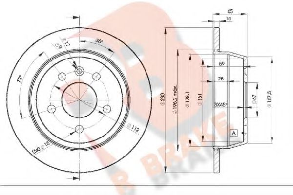 R BRAKE 78RBD26381