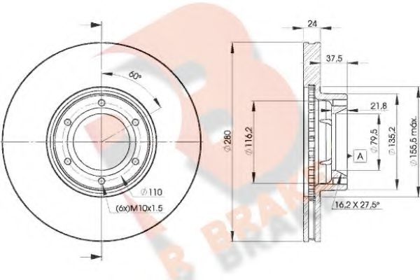 R BRAKE 78RBD26847