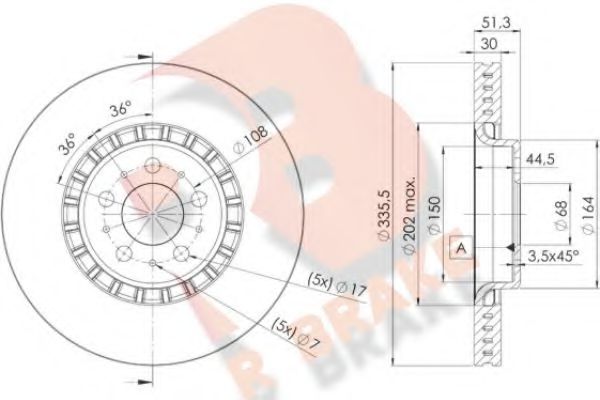 R BRAKE 78RBD27301