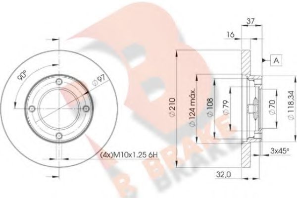 R BRAKE 78RBD28702