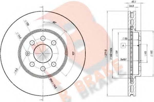 R BRAKE 78RBD29001