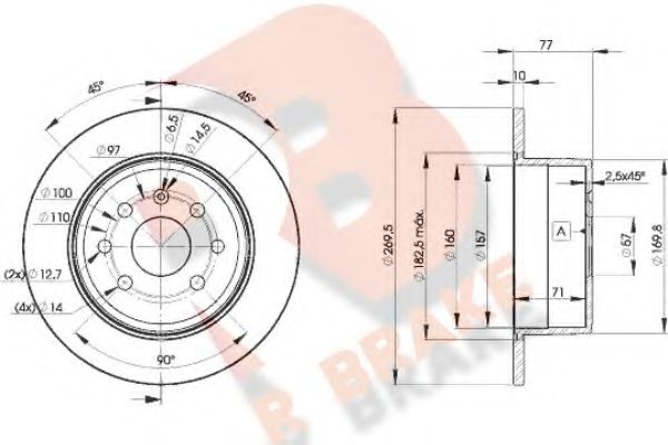 R BRAKE 78RBD19102