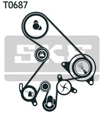 Комплект ремня ГРМ SKF VKMS 91720 Комплект ремня ГРМ SKF VKMS 91720