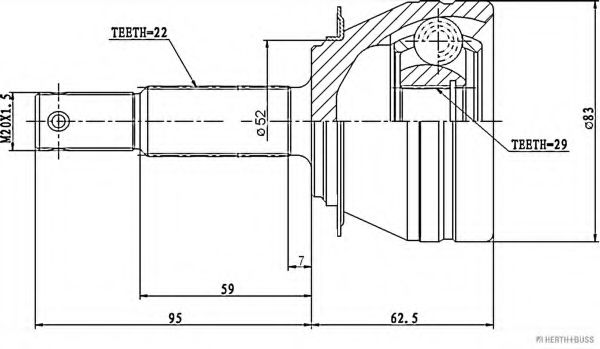 HERTH+BUSS JAKOPARTS J2820905