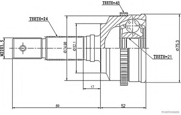 HERTH+BUSS JAKOPARTS J2826117