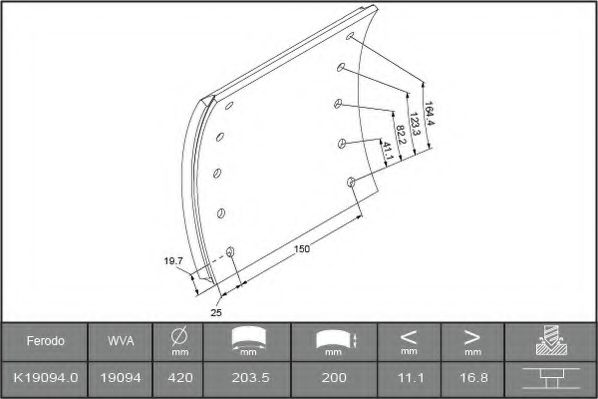 FERODO K19094.0PTG FERODO K19094.0PTG
