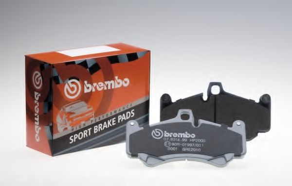 Комплект высокоэффективных тормозных колодок BREMBO 07.B315.03 Комплект высокоэффективных тормозных колодок BREMBO 07.B315.03