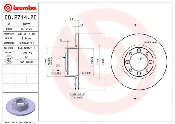 BREMBO 08.2714.20