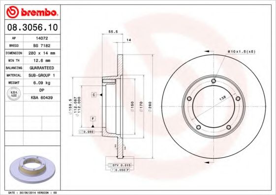 BREMBO 08.3056.10