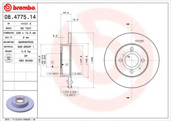 BREMBO 08.4775.14