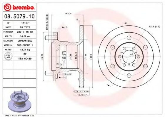 BREMBO 08.5079.10