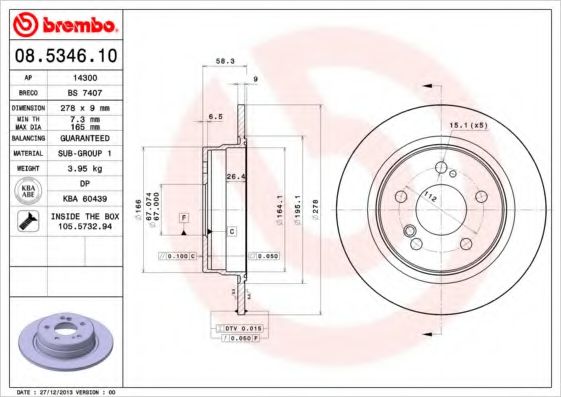 BREMBO 08.5346.10