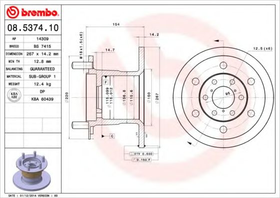 BREMBO 08.5374.10