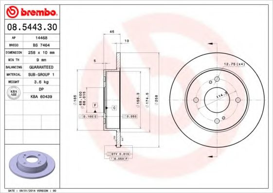 BREMBO 08.5443.30