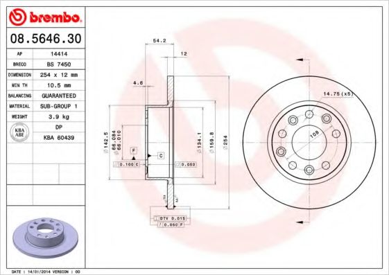 BREMBO 08.5646.30