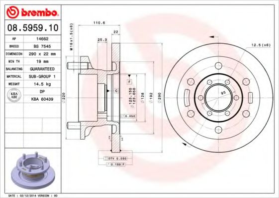 BREMBO 08.5959.10