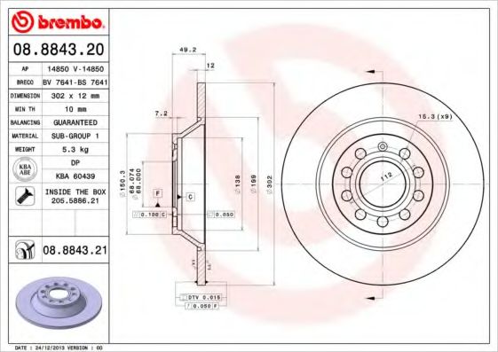 BREMBO 08.8843.20