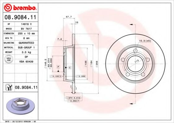 BREMBO 08.9084.11