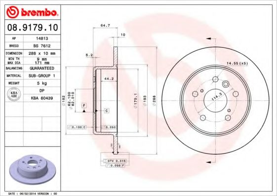 BREMBO 08.9179.10