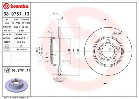 BREMBO 08.9751.11