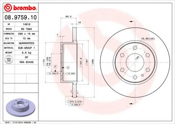 BREMBO 08.9759.10