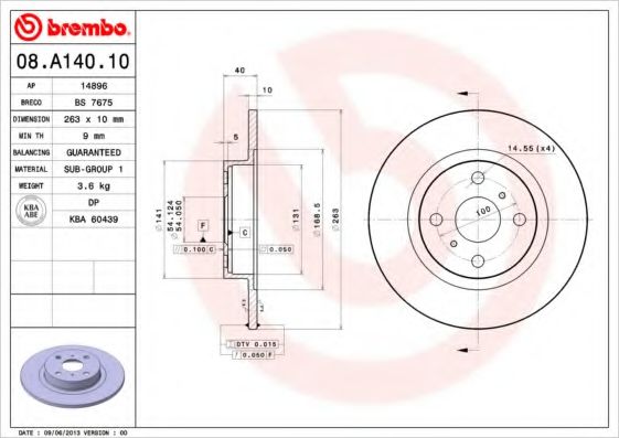 BREMBO 08.A140.10