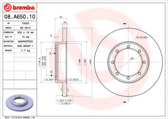 BREMBO 08.A650.10