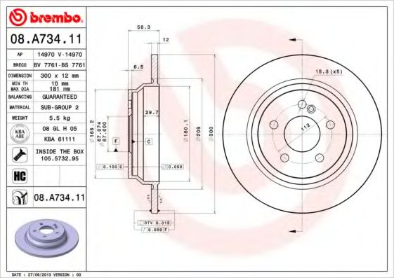 BREMBO 08.A734.11