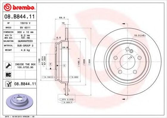 BREMBO 08.B844.11