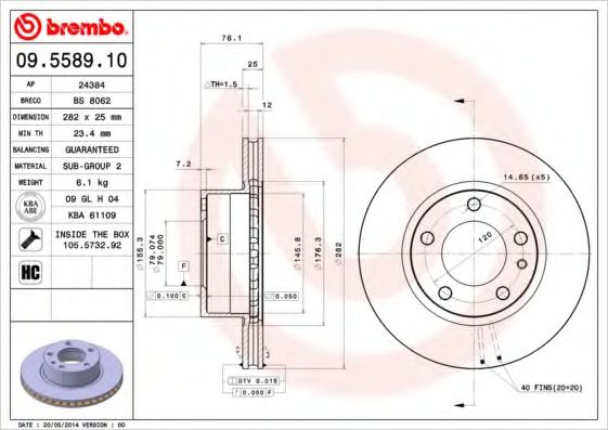 BREMBO 09.5589.10