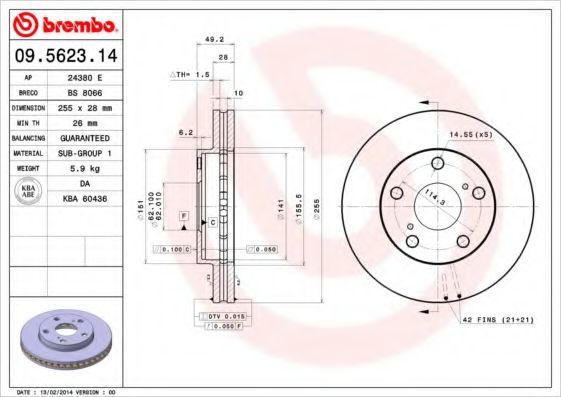 BREMBO 09.5623.14