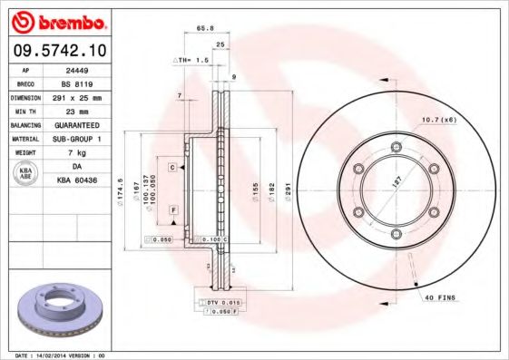 BREMBO 09.5742.10