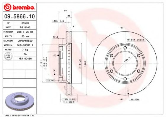 BREMBO 09.5866.10