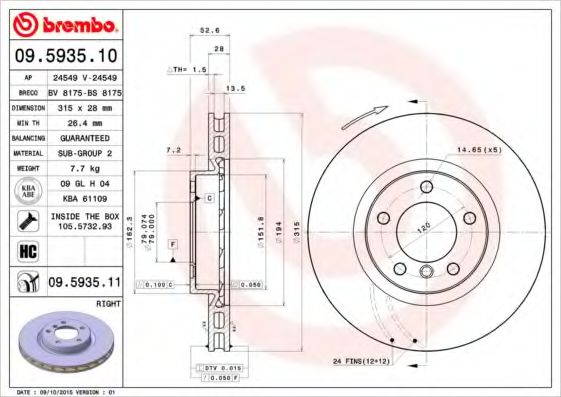 BREMBO 09.5935.10